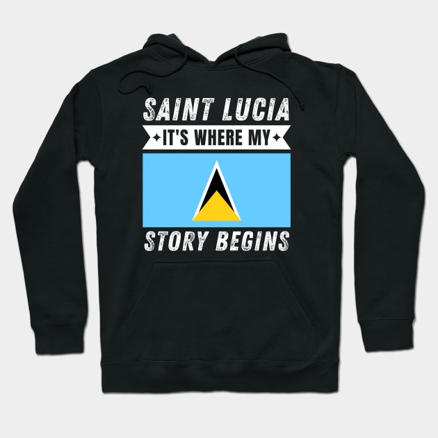 Saint Lucian Hoodie by footballomatic